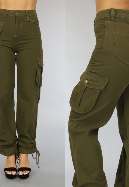 Tall Groene Straight Leg Cargo