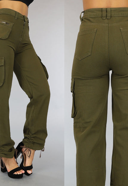 Tall Groene Straight Leg Cargo