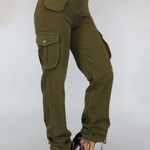 Tall Groene Straight Leg Cargo