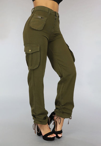 Tall Groene Straight Leg Cargo