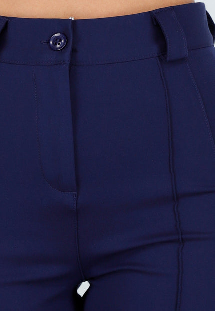 Tall Navy Blauwe Super Stretch Pantalon