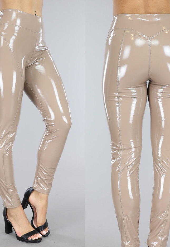 Taupe PVC Legging