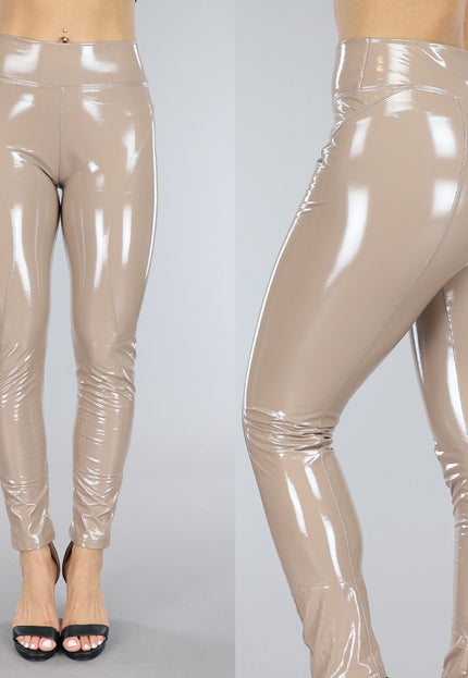 Taupe PVC Legging