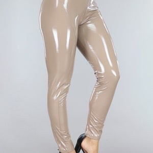 Taupe PVC Legging