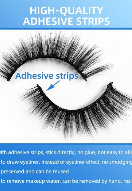 TERUG 5x Natuurlijke Zelfklevende Wimpers Set 34mm