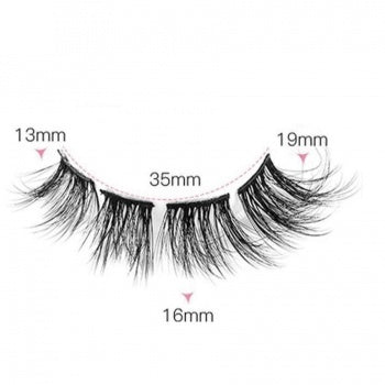 TERUG Fluffy Segmenten Plak Wimpers met Volume Set van 7