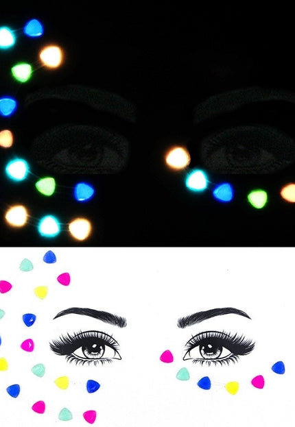 TERUG Fluorescerende Gezicht Stickers