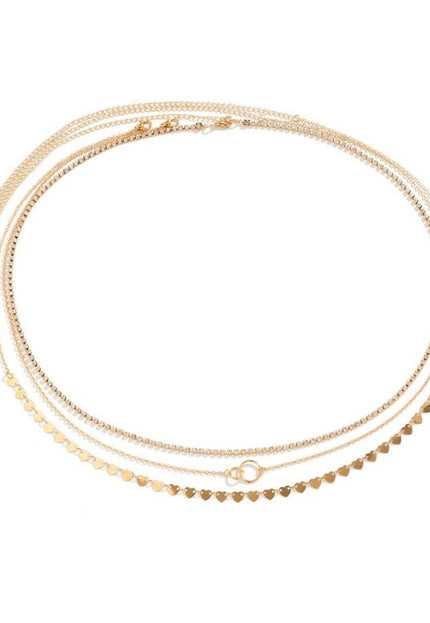 TERUG Gouden Hartjes Bodychain 3 Pack