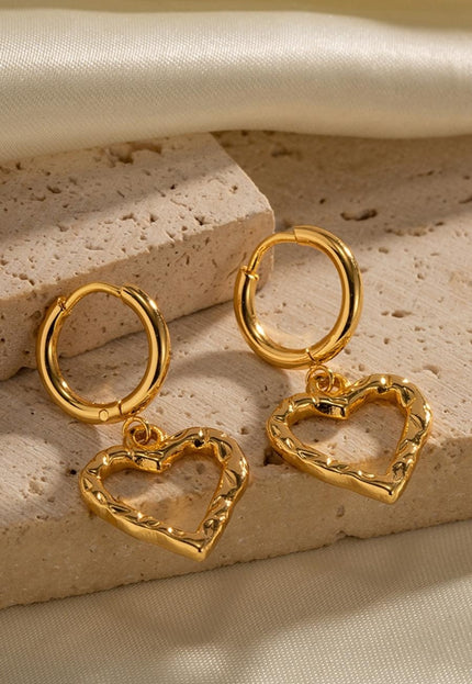 OP=OP.04.NL Gouden Oorbellen met Hartje