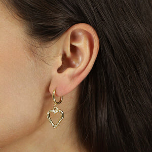 OP=OP.04.NL Gouden Oorbellen met Hartje