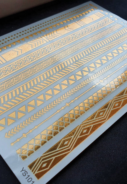 TERUG Gouden Plaktattoo Arm