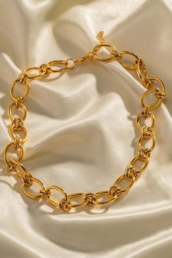 TERUG Gouden Statement Chain Ketting
