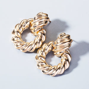 TERUG Gouden Twist Oorbellen