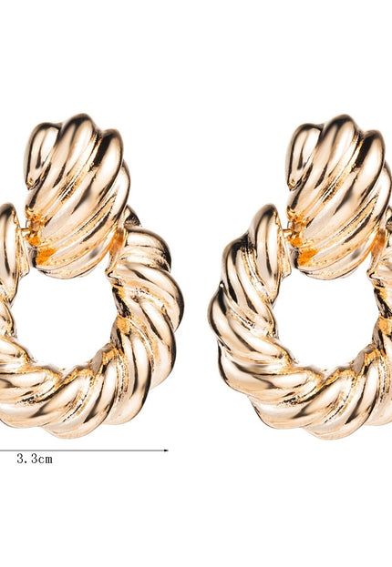 TERUG Gouden Twist Oorbellen