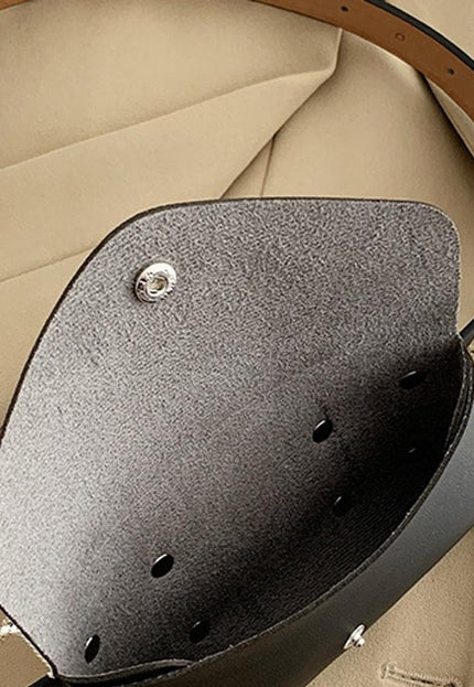 TERUG Kleine Zwarte Heuptas met Strass