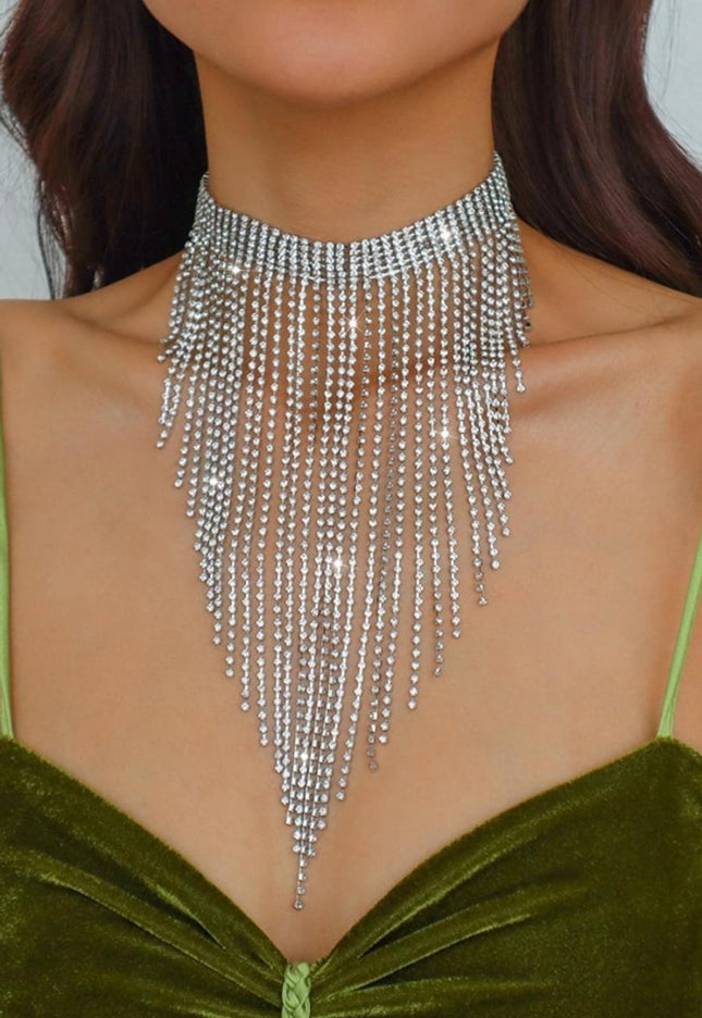 OP=OP.06.NL Zilveren Waterval Ketting