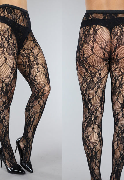 TERUG Zwarte Kanten Panty
