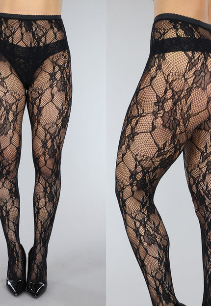 TERUG Zwarte Kanten Panty