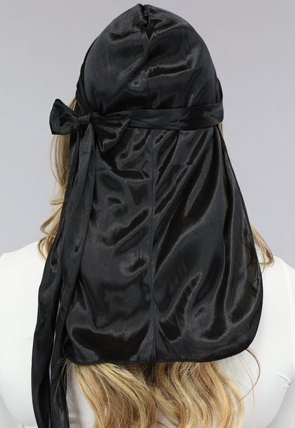 TERUG Zwarte Satijnen Wave Cap