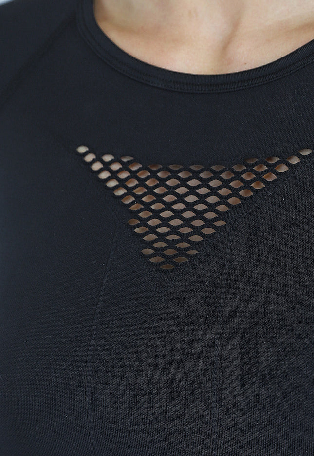 TERUG Zwarte Sporttop