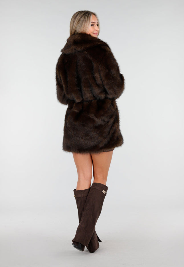 WINTER Bruine Bontjas met Riem