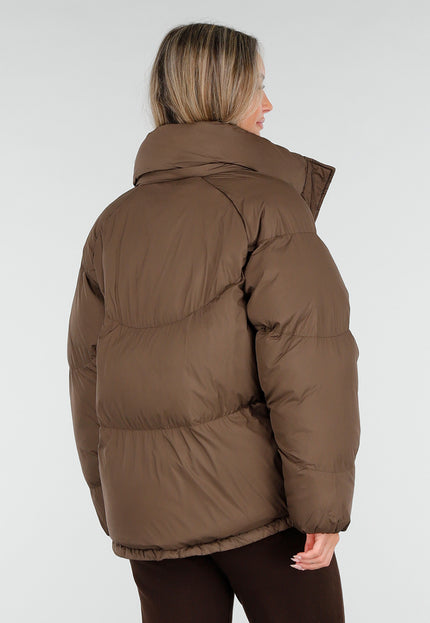 WINTER Bruine Gewatteerde Jas