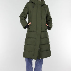 WINTER Groene Lange Pufferjas