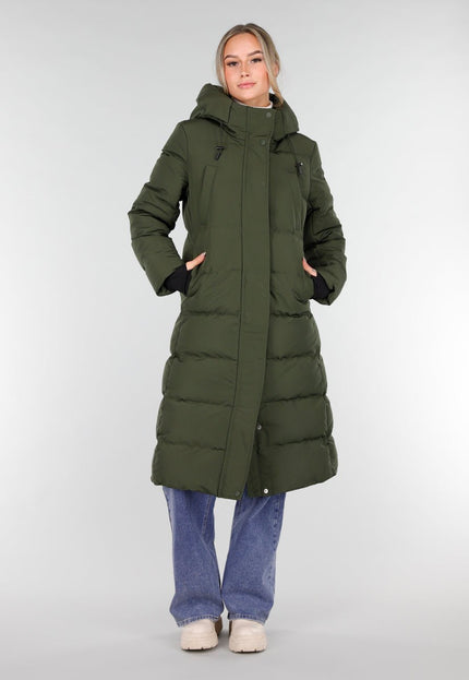 WINTER Groene Lange Pufferjas