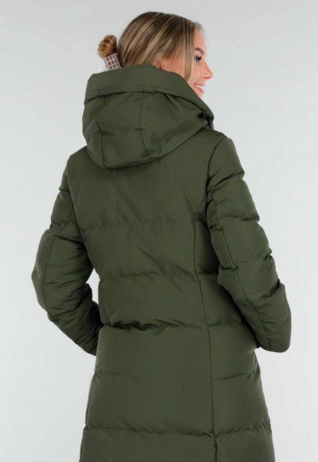 WINTER Groene Lange Pufferjas