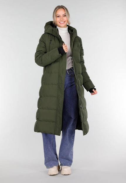 WINTER Groene Lange Pufferjas