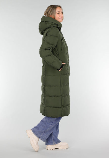 WINTER Groene Lange Pufferjas