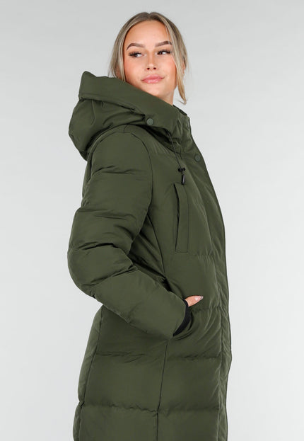 WINTER Groene Lange Pufferjas