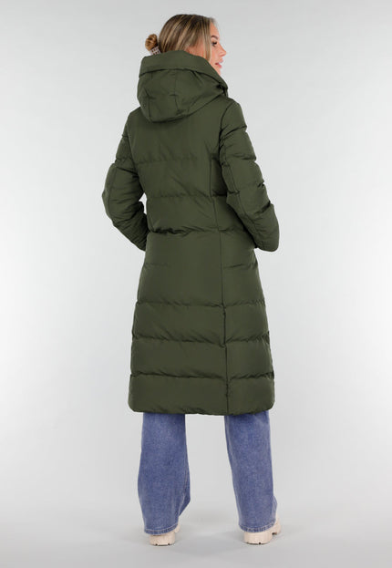 WINTER Groene Lange Pufferjas