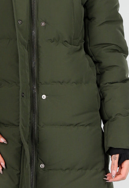 WINTER Groene Lange Pufferjas