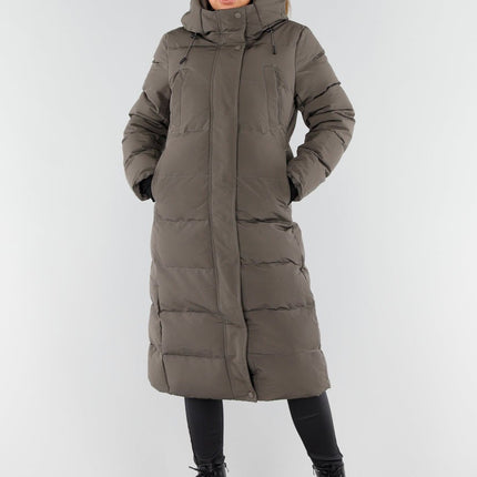 WINTER Khaki Lange Pufferjas