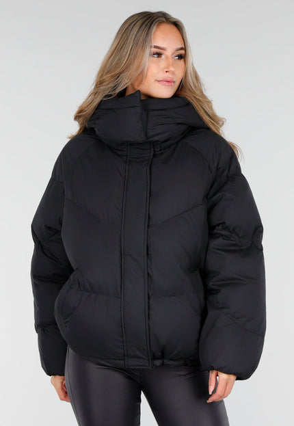 WINTER Puffer Jas Zwart