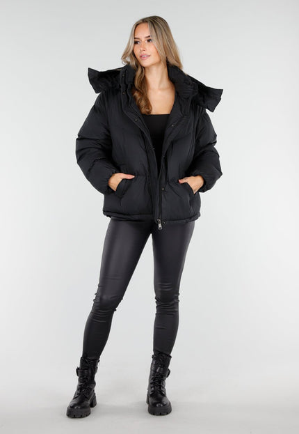 WINTER Puffer Jas Zwart
