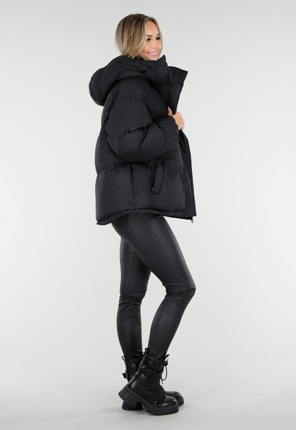 WINTER Puffer Jas Zwart