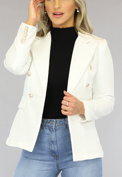OP=OP.06.NL Witte Button Blazer