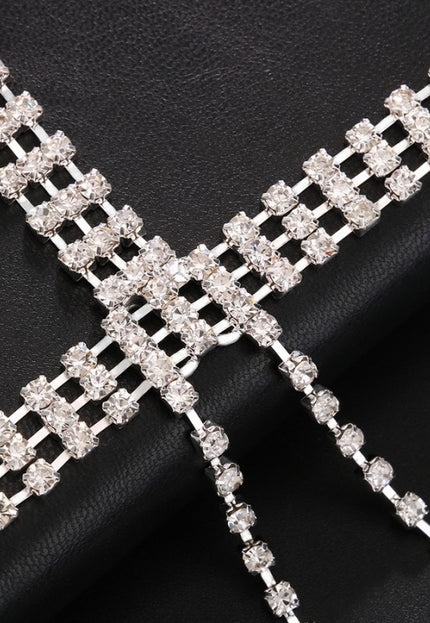 Zilveren Glitter Armsieraad