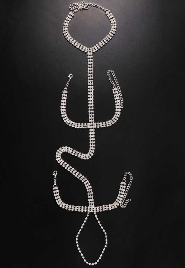 Zilveren Glitter Armsieraad