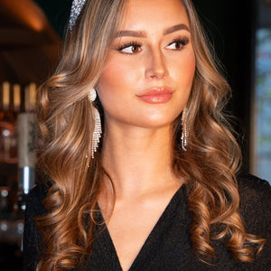 Zilveren Glitter Diadeem
