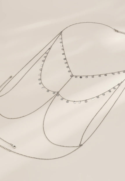 Zilveren Halter Body Chain