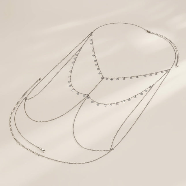 Zilveren Halter Body Chain