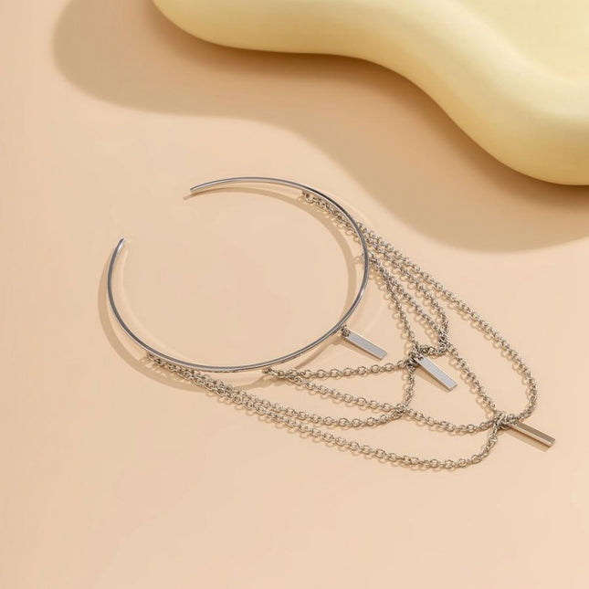 Zilveren Layered Arm Ketting