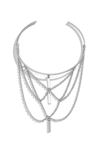Zilveren Layered Arm Ketting