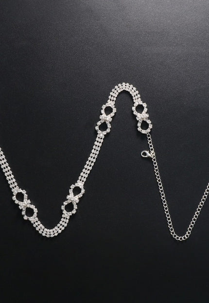 Zilveren Strass Bh Band