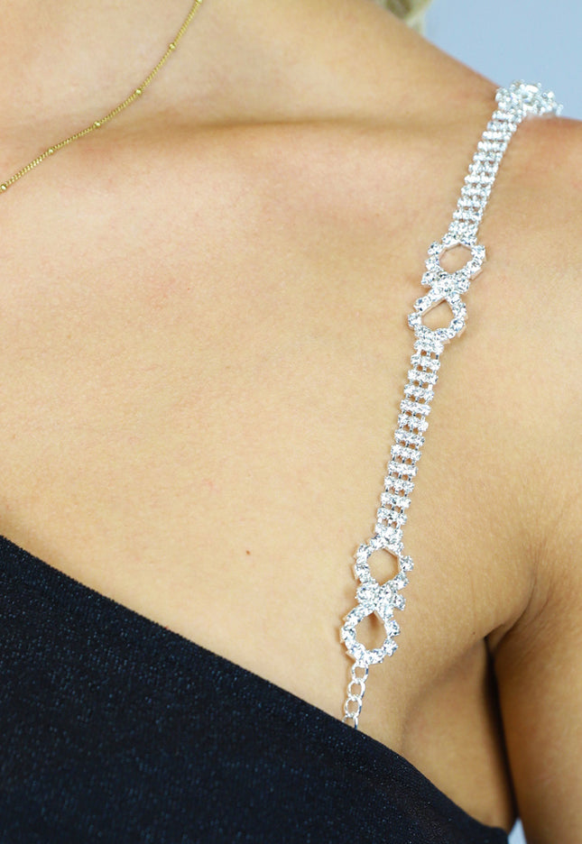 Zilveren Strass Bh Band