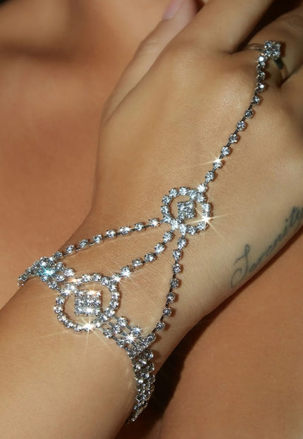 Zilveren Strass Handsieraad