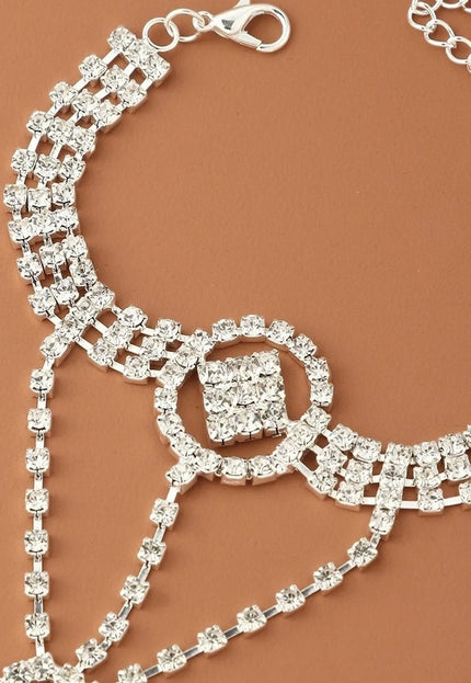 Zilveren Strass Handsieraad